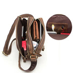 Mochila em Couro Genuino - Contacts Premium
