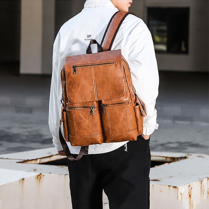 Mochila em Couro - Premium Travel