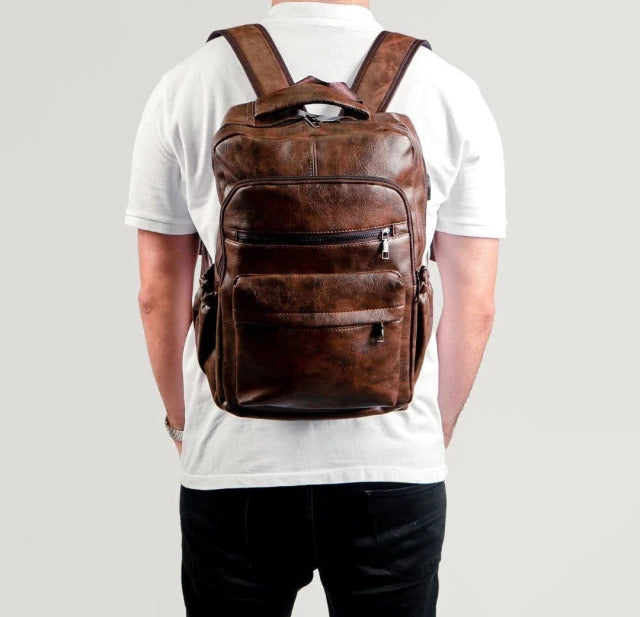 Mochila Executiva em Couro Copenhagen