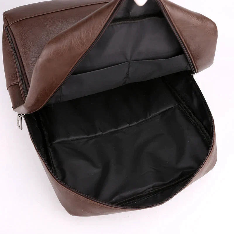 Mochila Masculina em Couro - Hermez Premium