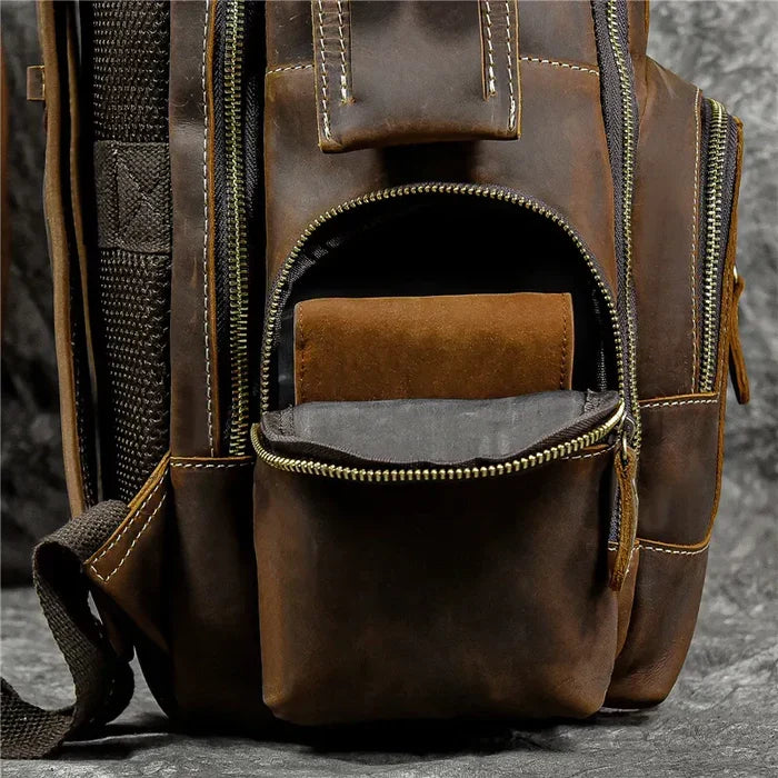 Mochila Executiva em Couro Retrô
