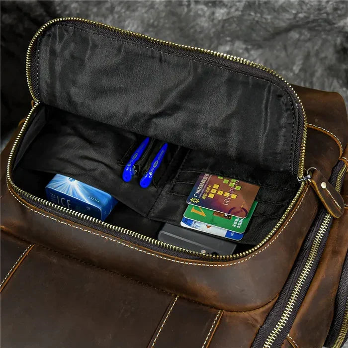 Mochila Executiva em Couro Retrô