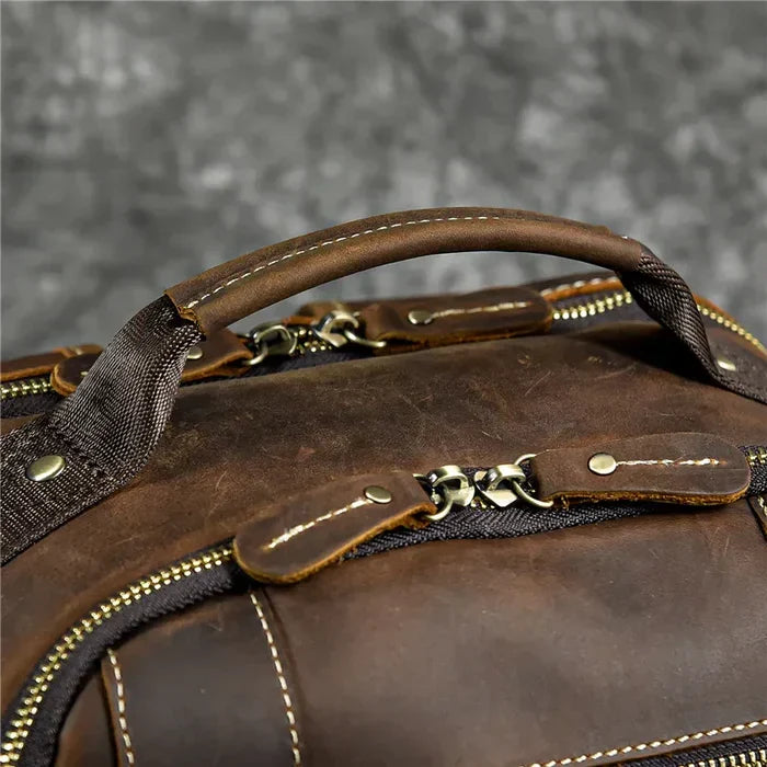 Mochila Executiva em Couro Retrô