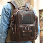 Mochila Executiva em Couro Retrô