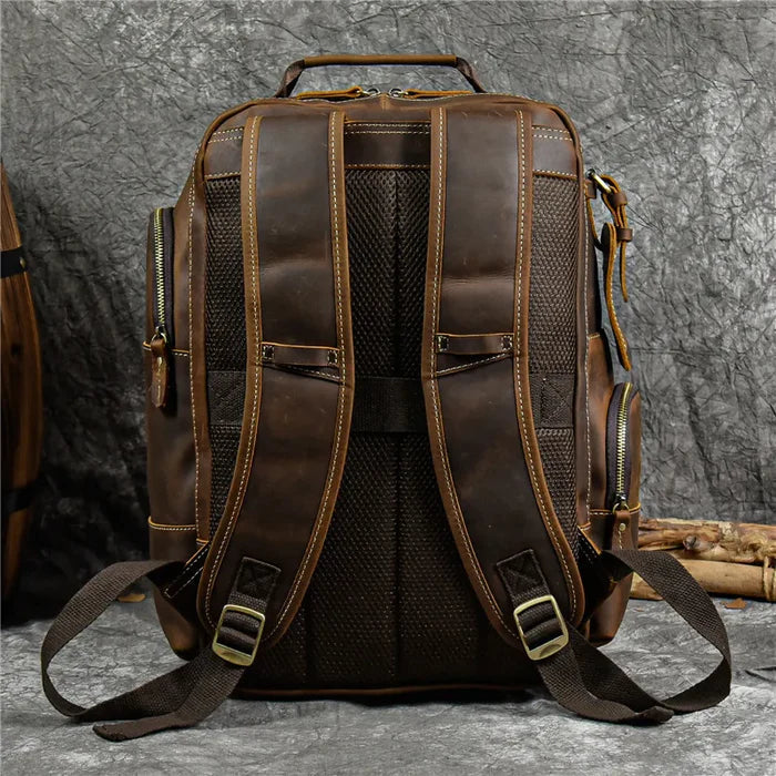 Mochila Executiva em Couro Retrô