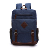 Mochila Executiva de Lona com detalhes em Couro