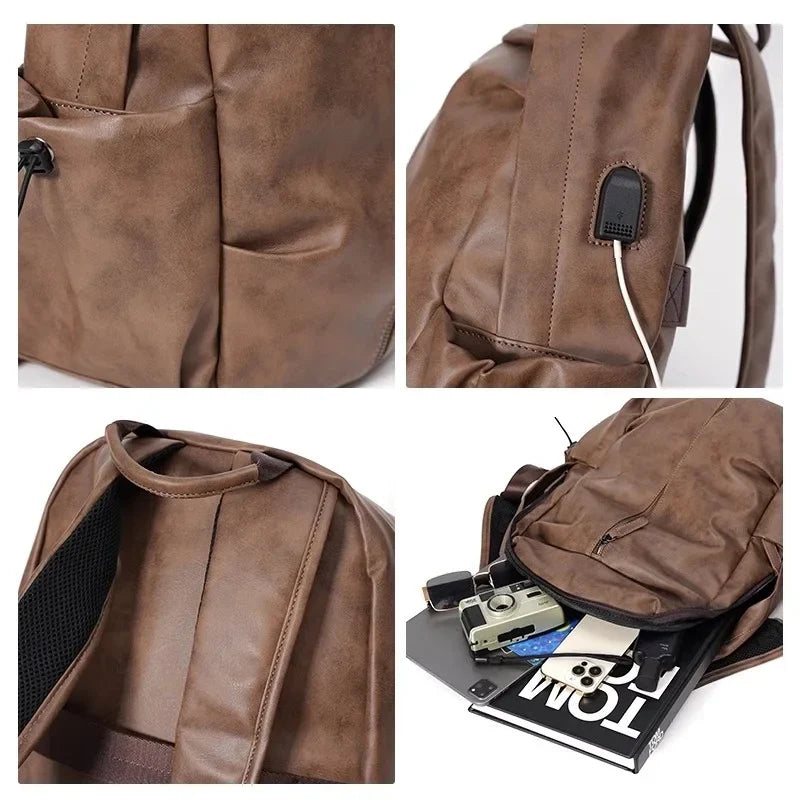Mochila Executiva em Couro Amsterdam
