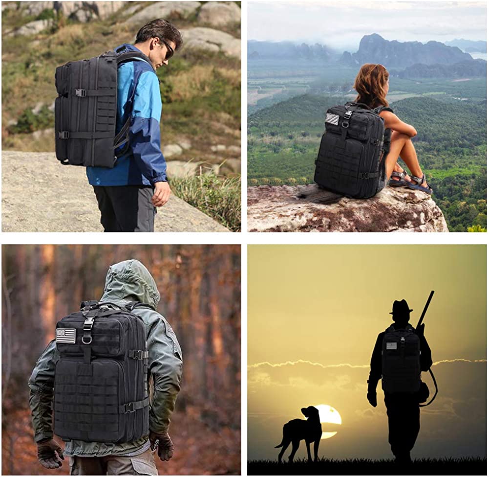 Mochila Tática Militar Montevie Preta 50L