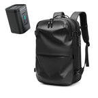 Mochila de viagem masculina compressão à vácuo 17 polegadas