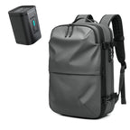 Mochila de viagem masculina compressão à vácuo 17 polegadas