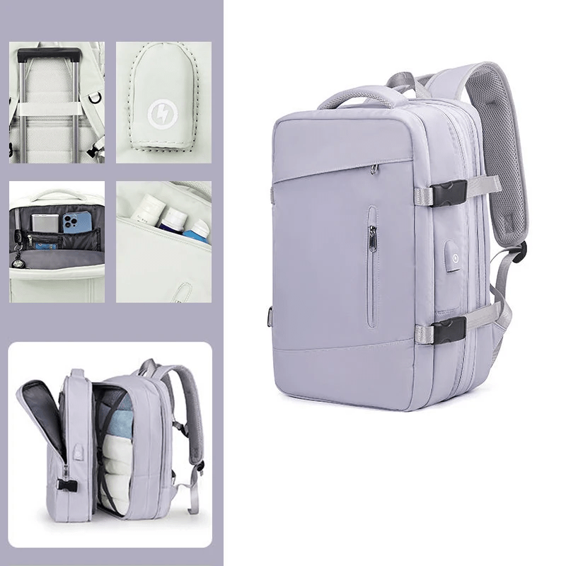 Mochila de Viagem Multiuso TravelTech - Carga USB