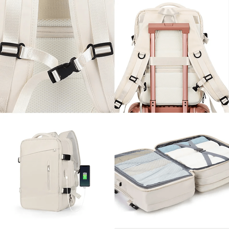 Mochila de Viagem Multiuso TravelTech - Carga USB