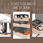 Mochila de Viagem Feminina VersaBag + 3 Necessaires GRÁTIS
