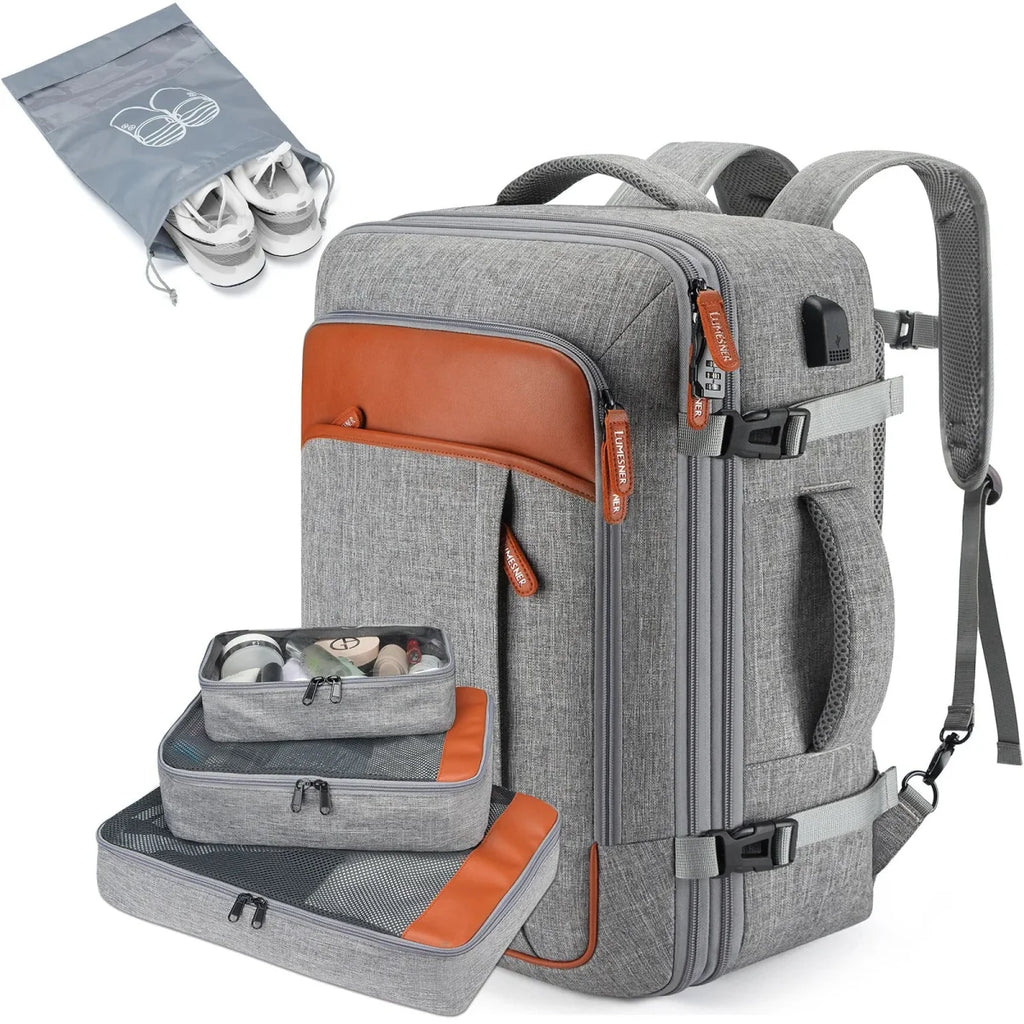 Mochila de Viagem Feminina VersaBag + 3 Necessaires GRÁTIS